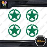Army Star in Circle Crest Emblem Pack of 4 MINI SIZE Decals Stickers Vinyl - Image 16