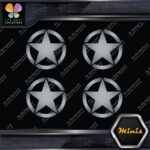 Army Star in Circle Crest Emblem Pack of 4 MINI SIZE Decals Stickers Vinyl - Image 18
