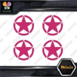 Army Star in Circle Crest Emblem Pack of 4 MINI SIZE Decals Stickers Vinyl - Image 20