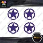Army Star in Circle Crest Emblem Pack of 4 MINI SIZE Decals Stickers Vinyl - Image 22