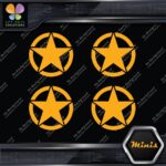 Army Star in Circle Crest Emblem Pack of 4 MINI SIZE Decals Stickers Vinyl - Image 7