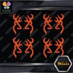 Compatible Browning Head Left & Right Pack of 4 MINI SIZE Decals Stickers Vinyl - Image 9
