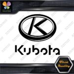 Compatible Kubota Machinerie Equipment Oval Emblem Logo Vinyl Decals Stickers