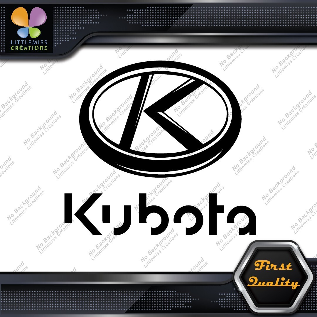 Compatible Kubota Machinerie Equipment Oval Emblem Logo Vinyl Decals Stickers 276862383119 Compatible Kubota Machinerie Equipment Oval Emblem Logo Vinyl Decals Stickers - Image 1