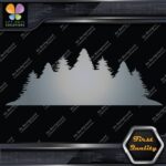 Forest Silhouette Firs Spruces Trees Nature Landscape Decals Stickers Vinyl - Image 18