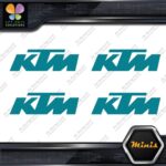 Compatible KTM Motocross Motorcycles Pack of 4 MINI SIZE Decals Stickers Vinyl - Image 13