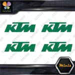 Compatible KTM Motocross Motorcycles Pack of 4 MINI SIZE Decals Stickers Vinyl - Image 15