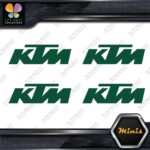 Compatible KTM Motocross Motorcycles Pack of 4 MINI SIZE Decals Stickers Vinyl - Image 16