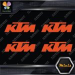 Compatible KTM Motocross Motorcycles Pack of 4 MINI SIZE Decals Stickers Vinyl