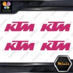 Compatible KTM Motocross Motorcycles Pack of 4 MINI SIZE Decals Stickers Vinyl - Image 20