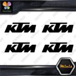 Compatible KTM Motocross Motorcycles Pack of 4 MINI SIZE Decals Stickers Vinyl - Image 3