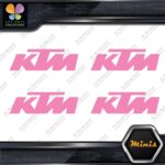Compatible KTM Motocross Motorcycles Pack of 4 MINI SIZE Decals Stickers Vinyl - Image 21