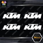 Compatible KTM Motocross Motorcycles Pack of 4 MINI SIZE Decals Stickers Vinyl - Image 4