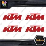 Compatible KTM Motocross Motorcycles Pack of 4 MINI SIZE Decals Stickers Vinyl - Image 8