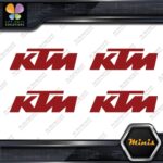 Compatible KTM Motocross Motorcycles Pack of 4 MINI SIZE Decals Stickers Vinyl - Image 9