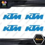 Compatible KTM Motocross Motorcycles Pack of 4 MINI SIZE Decals Stickers Vinyl - Image 10