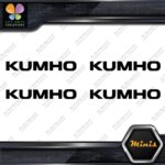 Compatible Kumho Tires Name Tuning JDM Pack of 4 MINI SIZE Decals Stickers Vinyl