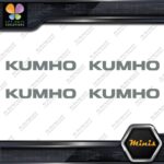 Compatible Kumho Tires Name Tuning JDM Pack of 4 MINI SIZE Decals Stickers Vinyl - Image 4