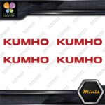 Compatible Kumho Tires Name Tuning JDM Pack of 4 MINI SIZE Decals Stickers Vinyl - Image 8