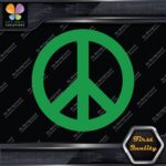 Peace Sign Circle Traditional Classic Symbol Hippie Love Decals Stickers Vinyl - Image 14