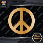Peace Sign Circle Traditional Classic Symbol Hippie Love Decals Stickers Vinyl - Image 17