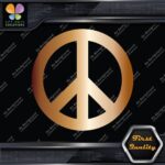 Peace Sign Circle Traditional Classic Symbol Hippie Love Decals Stickers Vinyl - Image 19