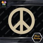 Peace Sign Circle Traditional Classic Symbol Hippie Love Decals Stickers Vinyl - Image 23