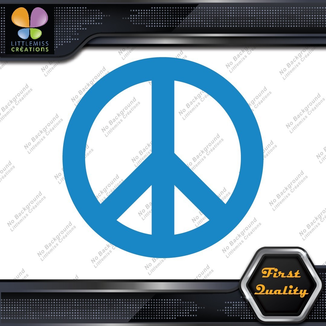 Peace Sign Circle Traditional Classic Symbol Hippie Love Decals Stickers Vinyl 277434879529 Peace Sign Circle Traditional Classic Symbol Hippie Love Decals Stickers Vinyl - Image 1