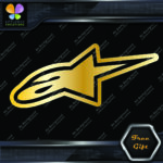 Compatible Alpinestars A Star Logo Motocross Motorcycles Vinyl Decals Stickers - Image 14