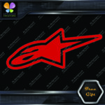 Compatible Alpinestars A Star Logo Motocross Motorcycles Vinyl Decals Stickers - Image 18