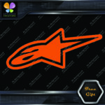 Compatible Alpinestars A Star Logo Motocross Motorcycles Vinyl Decals Stickers - Image 24