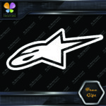 Compatible Alpinestars A Star Logo Motocross Motorcycles Vinyl Decals Stickers - Image 5