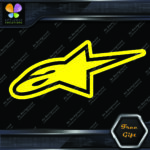 Compatible Alpinestars A Star Logo Motocross Motorcycles Vinyl Decals Stickers - Image 8