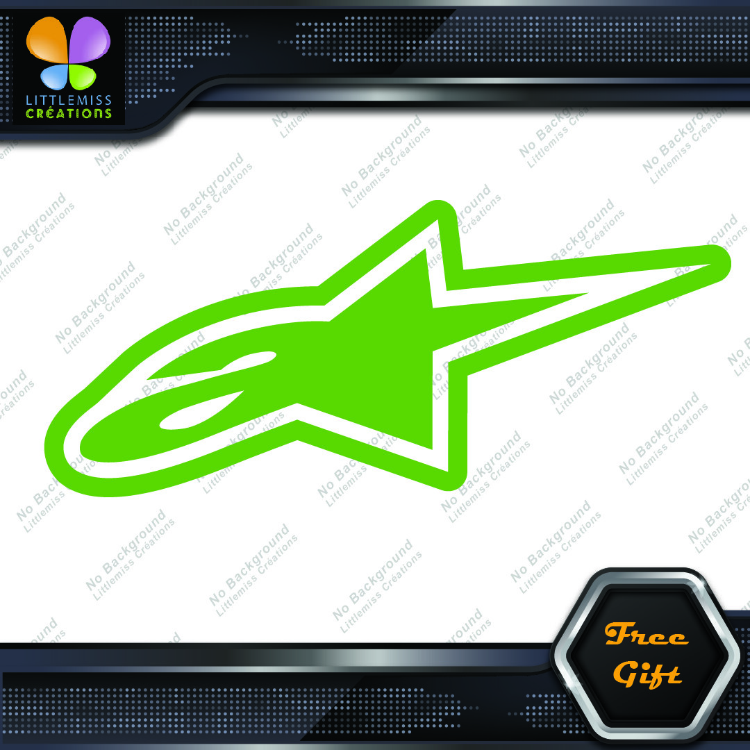 Compatible Alpinestars A Star Logo Motocross Motorcycles Vinyl Decals Stickers 276405884739 Compatible Alpinestars A Star Logo Motocross Motorcycles Vinyl Decals Stickers - Image 1