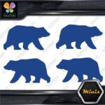 Bear Walking Silhouette Left & Right Pack of 4 MINI SIZE Decals Stickers Vinyl - Image 12