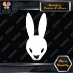 Rabbit Head Mean Mad Bad Angry Bunny Animals JDM Decals Stickers Vinyl - Image 3
