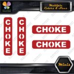 Choke Machinerie Vertical & Horizontal Pack of 4 MINI SIZE Decals Stickers Vinyl