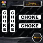 Choke Machinerie Vertical & Horizontal Pack of 4 MINI SIZE Decals Stickers Vinyl - Image 4