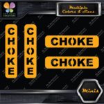 Choke Machinerie Vertical & Horizontal Pack of 4 MINI SIZE Decals Stickers Vinyl - Image 7