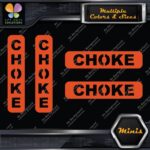 Choke Machinerie Vertical & Horizontal Pack of 4 MINI SIZE Decals Stickers Vinyl - Image 8