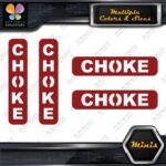 Choke Machinerie Vertical & Horizontal Pack of 4 MINI SIZE Decals Stickers Vinyl - Image 9