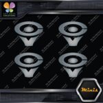 Compatible Cerwin-Vega Speakers Emblem Pack of 4 MINI SIZE Decals Stickers Vinyl - Image 18