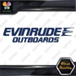 Compatible Evinrude Outboards Boats Engine 2 Lines Logo Vinyl Decals Stickers