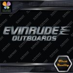 Compatible Evinrude Outboards Boats Engine 2 Lines Logo Vinyl Decals Stickers - Image 18