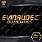 Compatible Evinrude Outboards Boats Engine 2 Lines Logo Vinyl Decals Stickers - Image 19