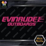 Compatible Evinrude Outboards Boats Engine 2 Lines Logo Vinyl Decals Stickers - Image 22