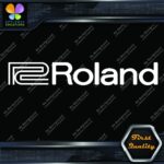 Compatible Roland Musical Logo Name Keyboard Piano Vinyl Decals Stickers