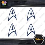 Compatible Star Trek Communicator Pack of 4 MINI SIZE Decals Stickers Vinyl - Image 12