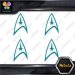 Compatible Star Trek Communicator Pack of 4 MINI SIZE Decals Stickers Vinyl - Image 13