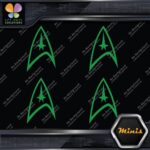 Compatible Star Trek Communicator Pack of 4 MINI SIZE Decals Stickers Vinyl - Image 14